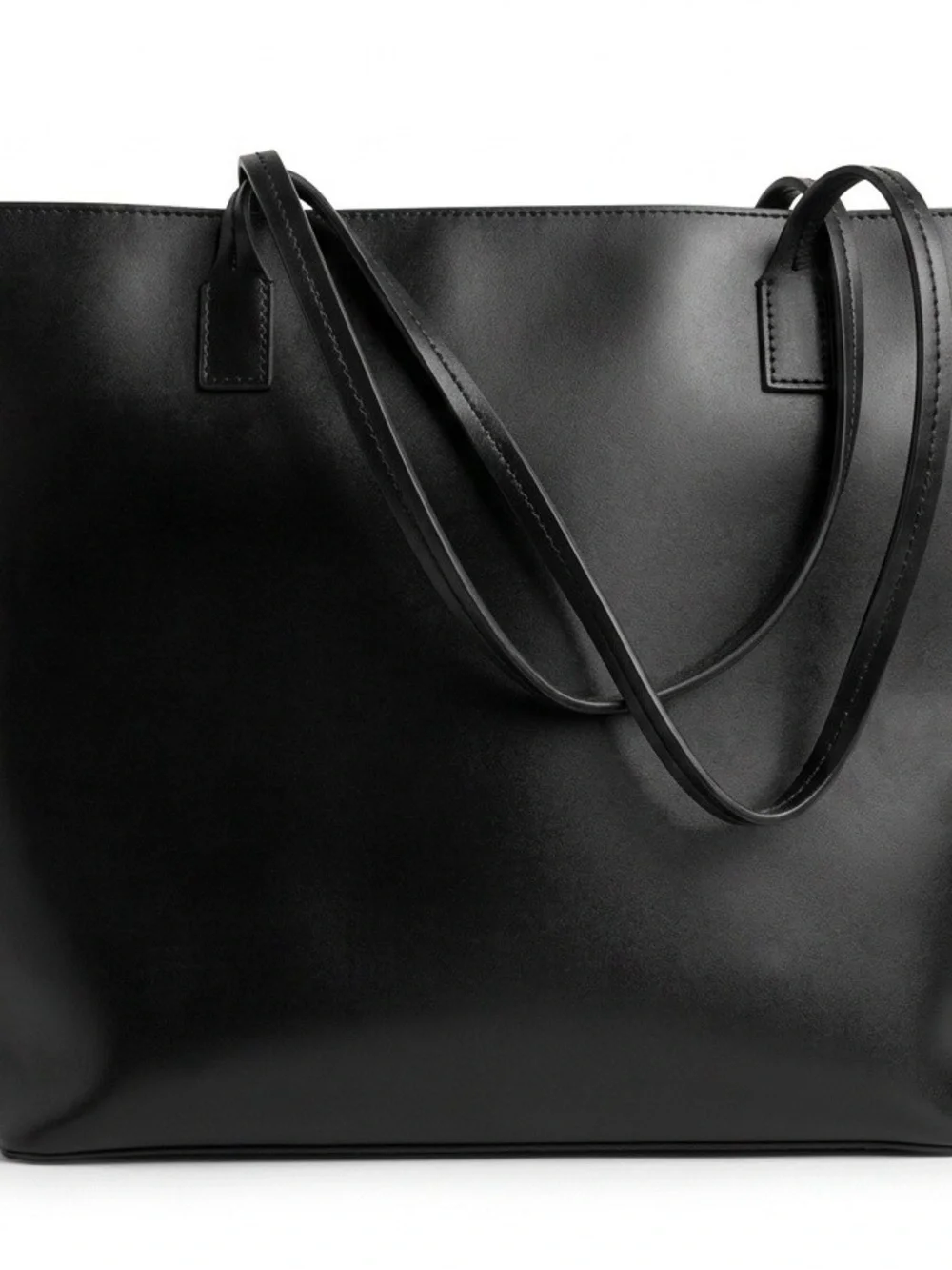 kate spade Black Leather Tote with Pink Tassel Accent